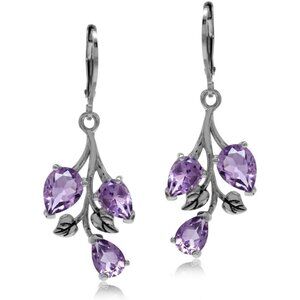 Women's Sterling Silver Leaf Leverback Drop Dangle Earrings Jewelry